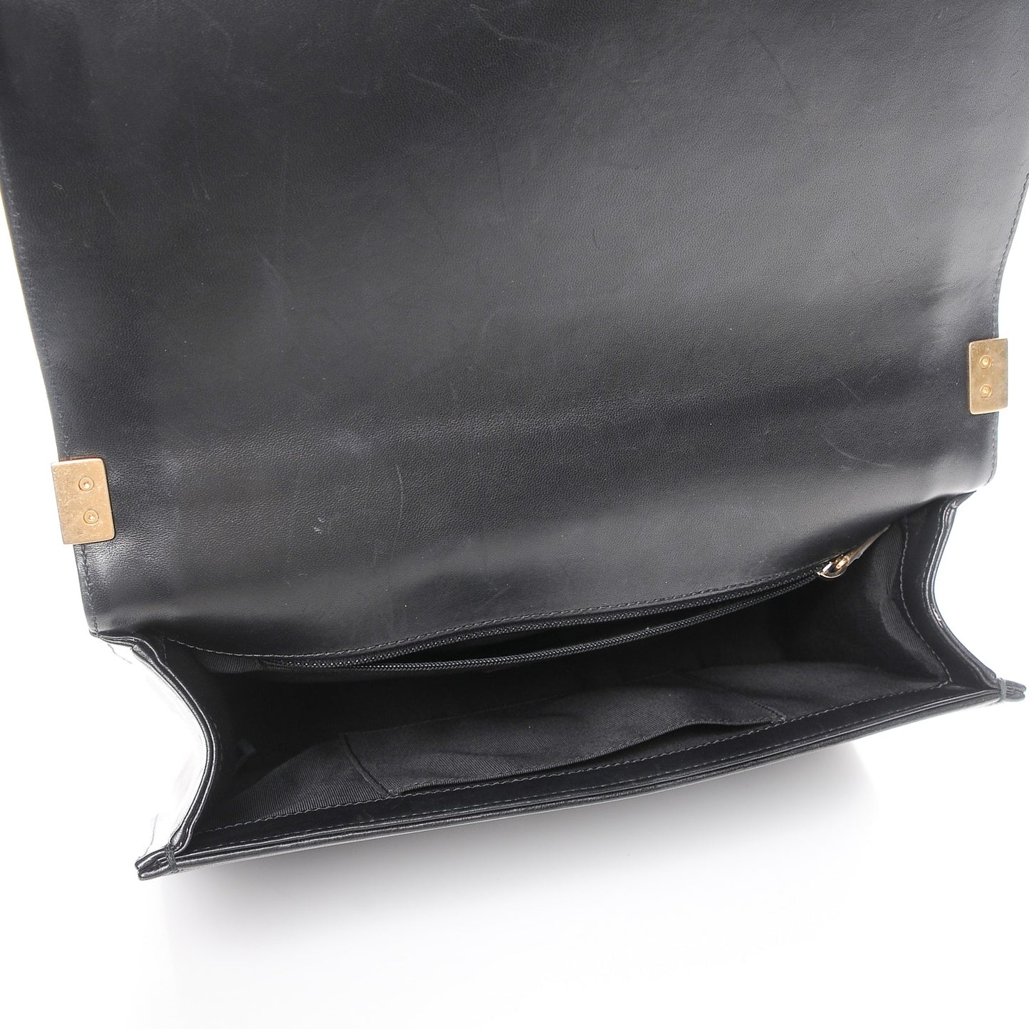 Lambskin Quilted New Medium Boy Flap Black