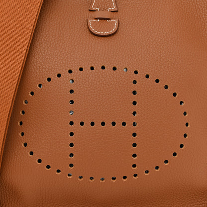 Hermes Taurillon Clemence Evelyne III PM Gold 8 of 11