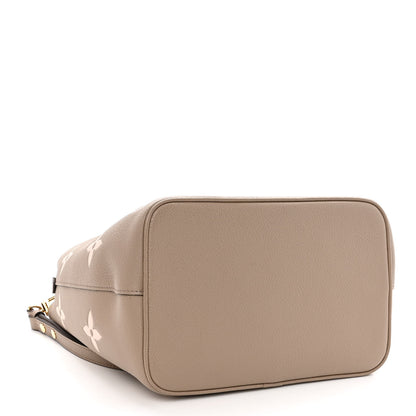 Louis Vuitton Empreinte Monogram Giant Neonoe MM Tourterelle Creme 5 of 10