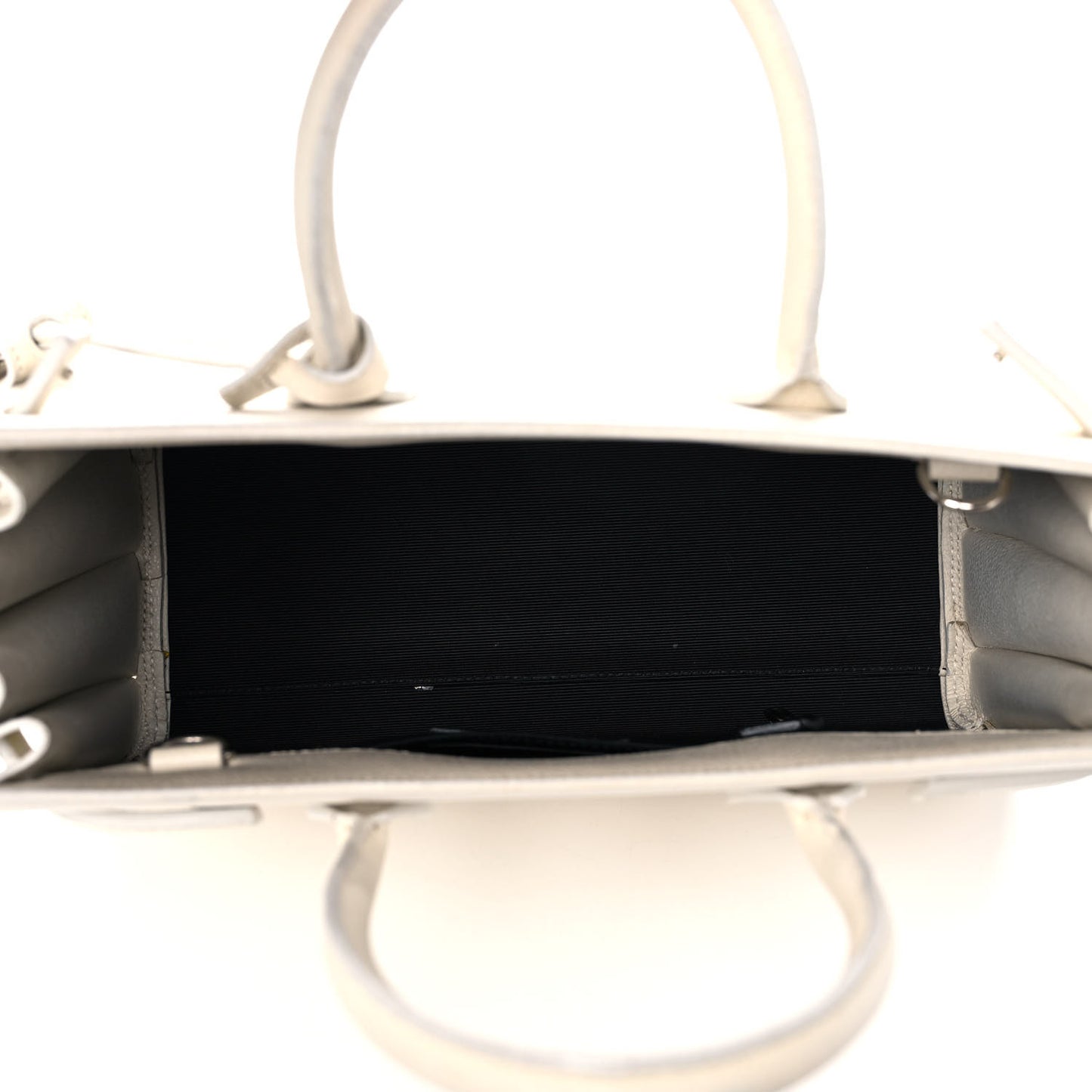 Grained Calfskin Baby Sac De Jour Crema Soft