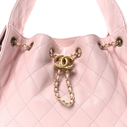 Chanel Caviar Quilted Small Chanel 25 Handbag Light Pink 8 of 10