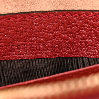 Gucci GG Supreme Monogram Web Flora Mini Ophidia Round Backpack Red 7 of 12