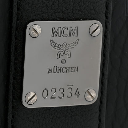 MCM Grained Calfskin Visetos Medium Liz Reversible Shopper Tote Black 12 of 19