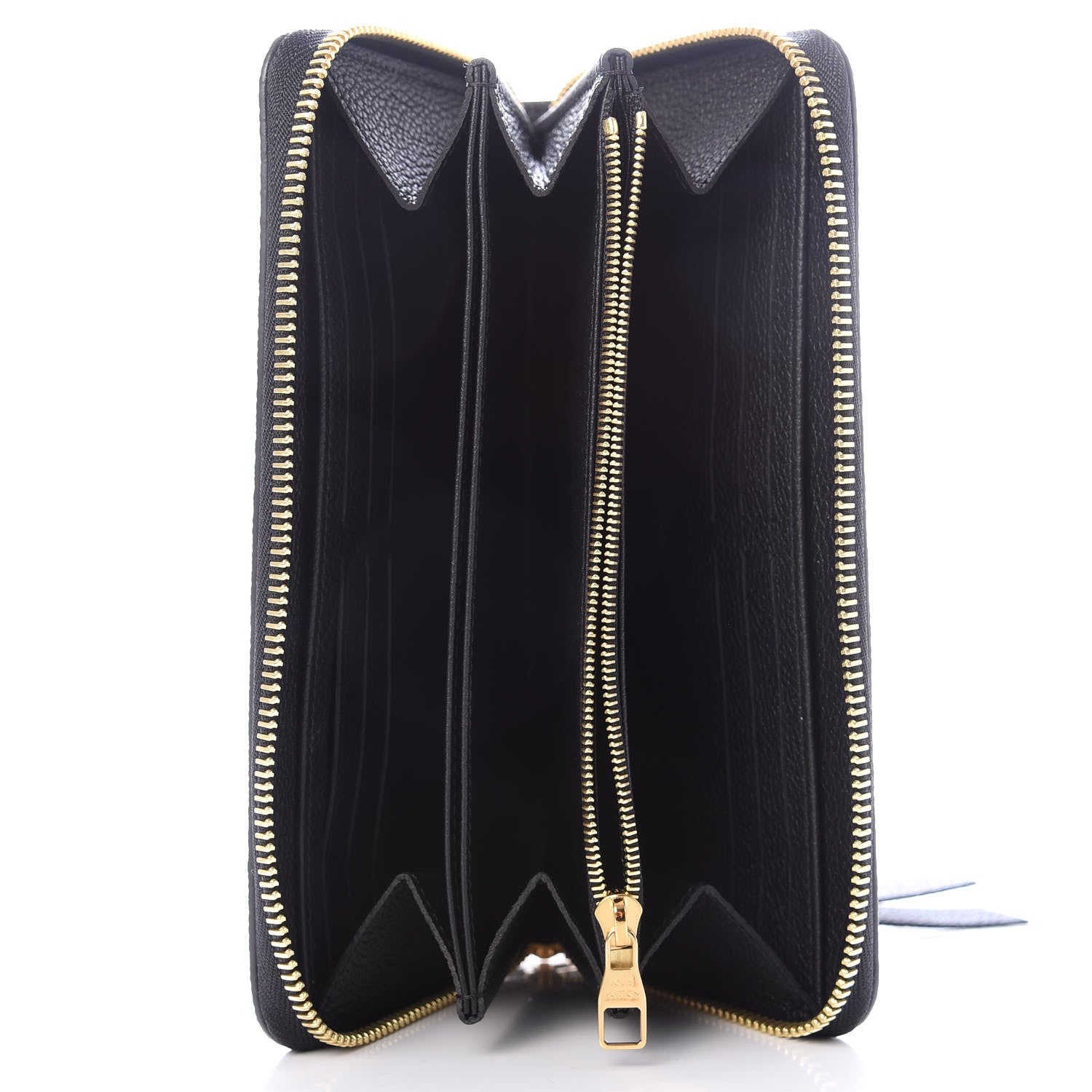 Louis Vuitton Empreinte Monogram Giant Zippy Wallet Black Beige 5 of 6