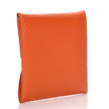 Hermes Chevre Mysore Bastia Coin Purse Feu 3 of 8