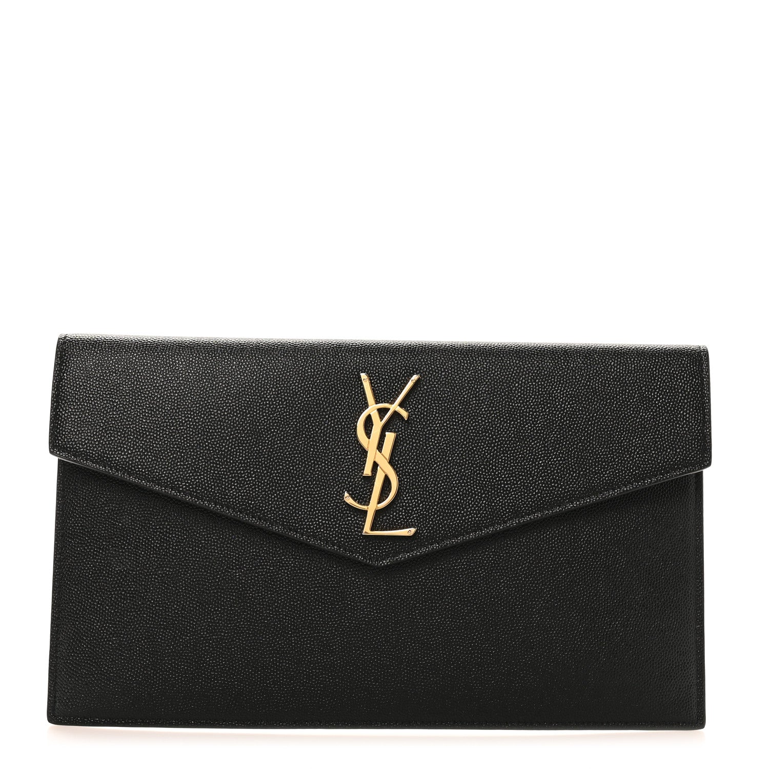 Saint Laurent Grain De Poudre Uptown Pouch Black 1 of 16