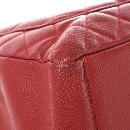 Chanel Caviar Quilted Grand Shopping Tote GST Red 12 of 12