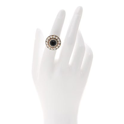 Tiffany Sterling Silver Black Onyx Freshwater Pearl Ziegfeld Ring 50 5.25 2 of 5