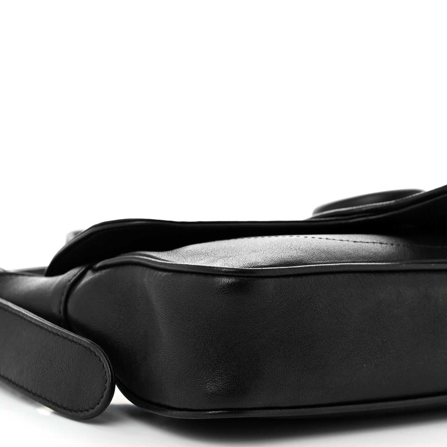 Goatskin Small GG Monochrome Aphrodite Shoulder Bag Black