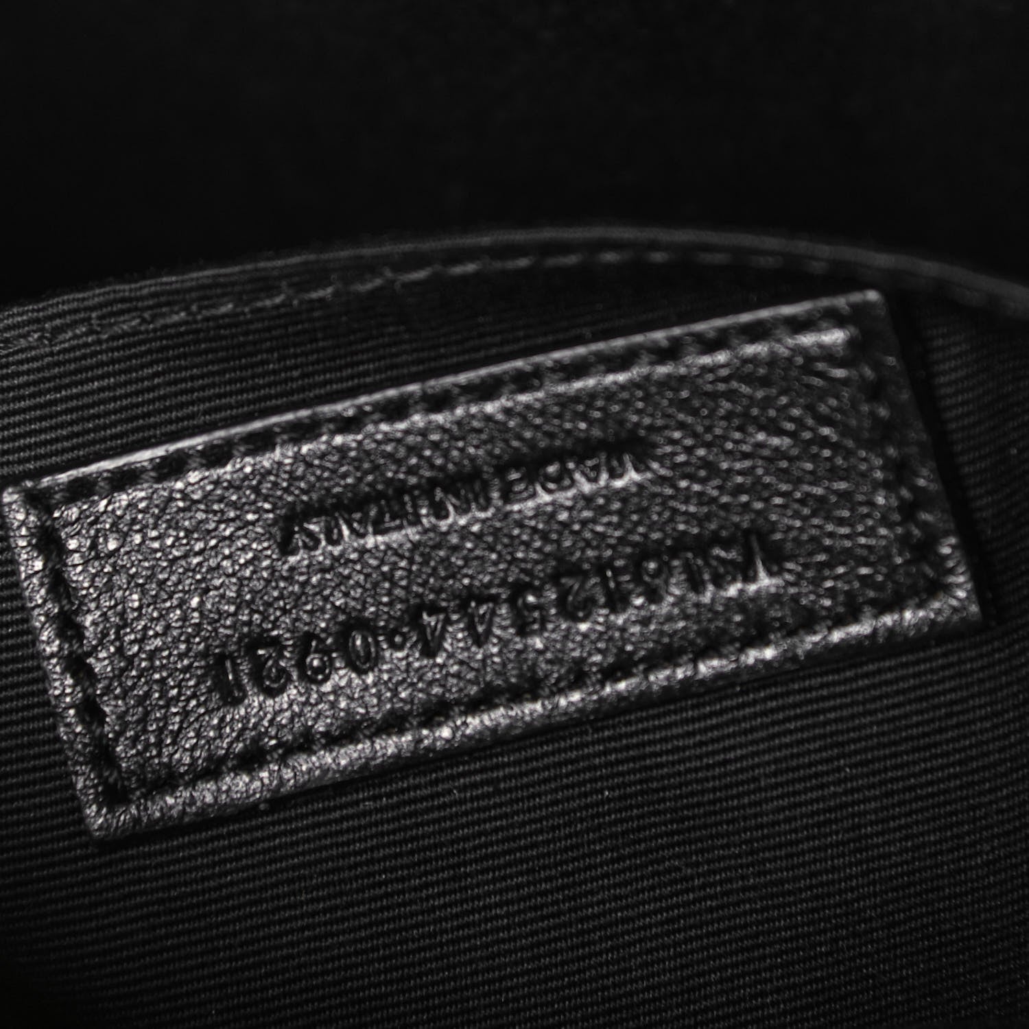 Saint Laurent Tweed Calfskin Monogram Lou Camera Bag Black 7 of 10