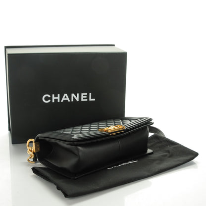 Chanel Lambskin Quilted Medium Boy Flap Black 4 of 7