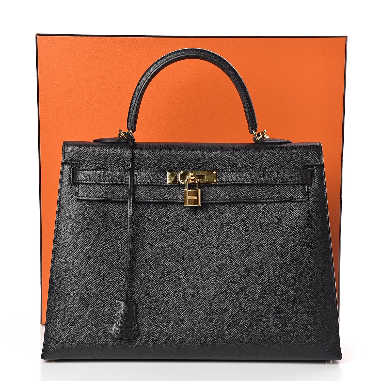 Hermes Epsom Kelly Sellier 35 Black 35 of 35