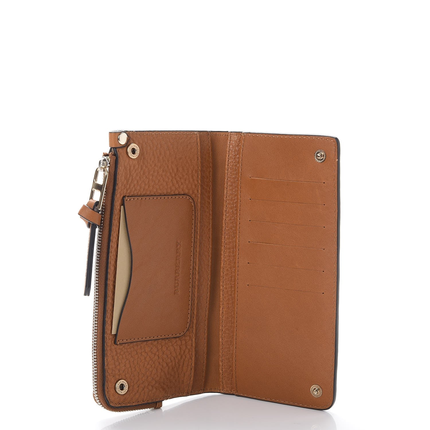 Burberry Brit Calfskin Lexi Wallet Saddle Brown 5 of 8
