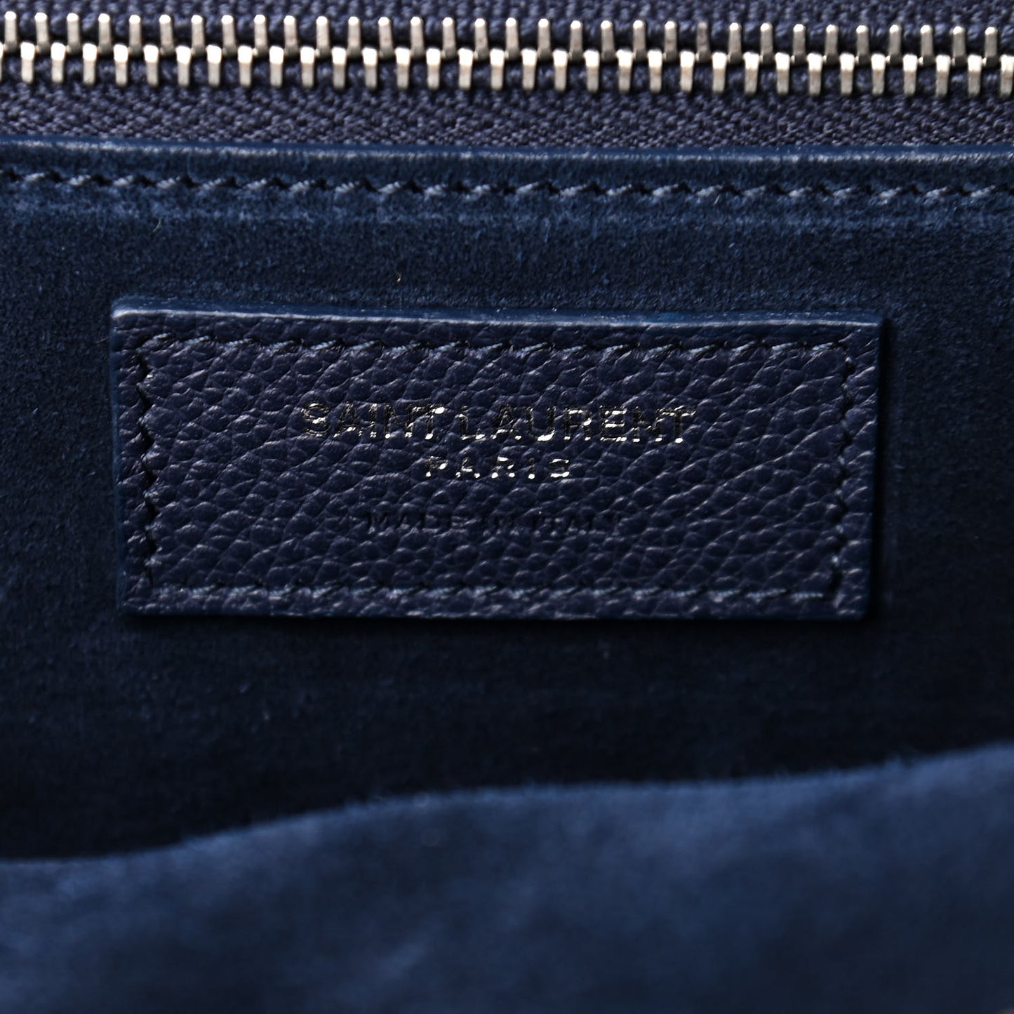 Calfskin Medium Rive Gauche Cabas Navy Blue