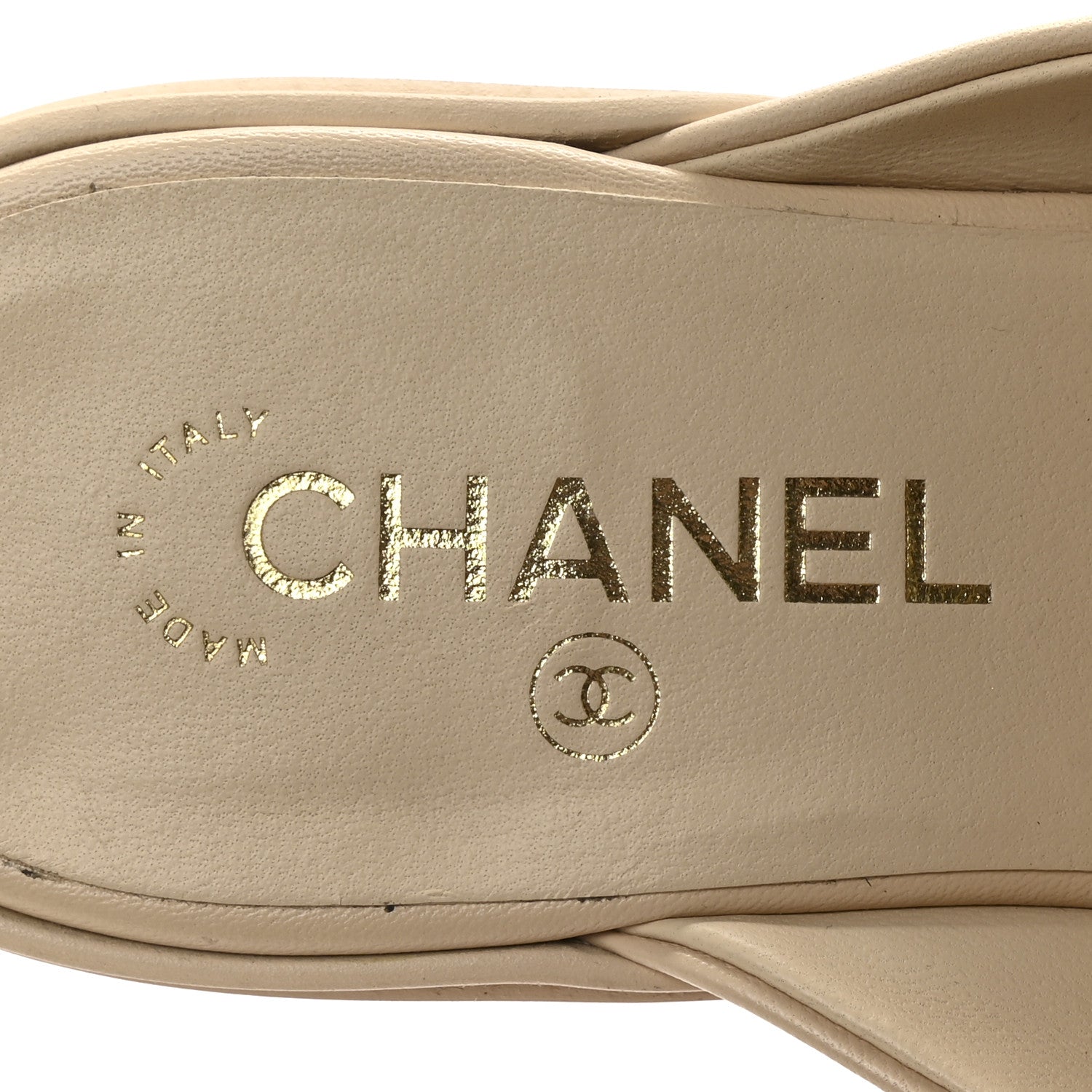 CHANEL ベージュ リボン　ミュール Mules - Mixed fibers, cotton & lambskin, light beige — Fashion