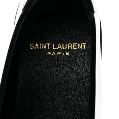 Saint Laurent Calfskin Penny Loafers 36 Black 7 of 8