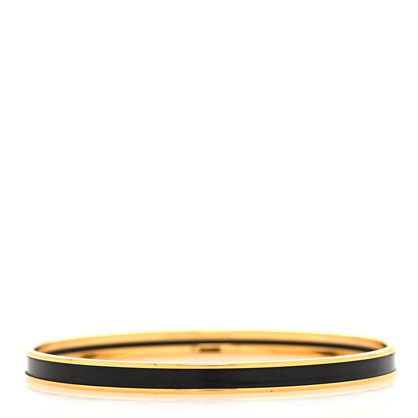 Enamel Printed Extra Narrow Printed Bracelet Black