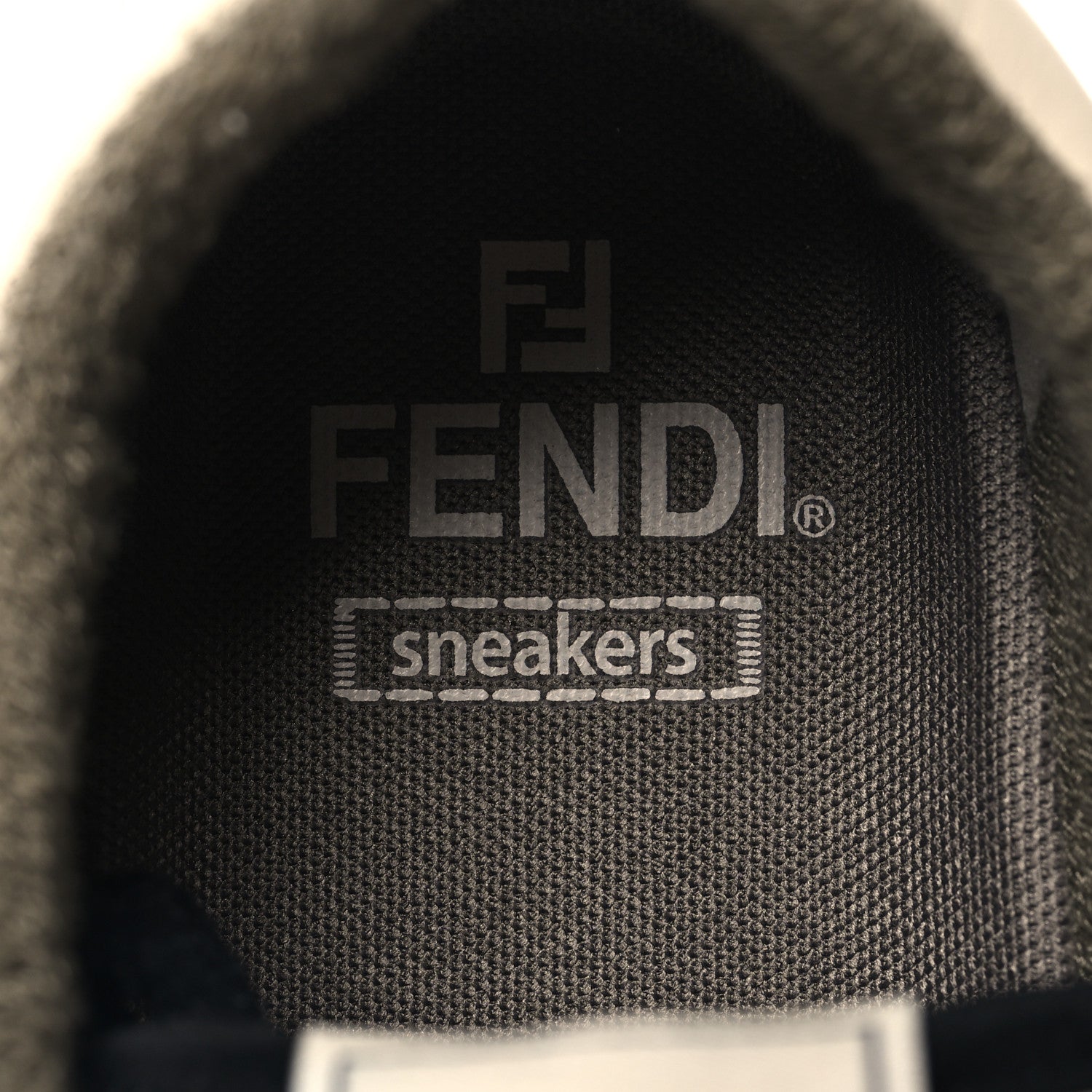 Fendi Suede Vitello Fendi Match Low Top Sneakers 40  Milk Black 9 of 10