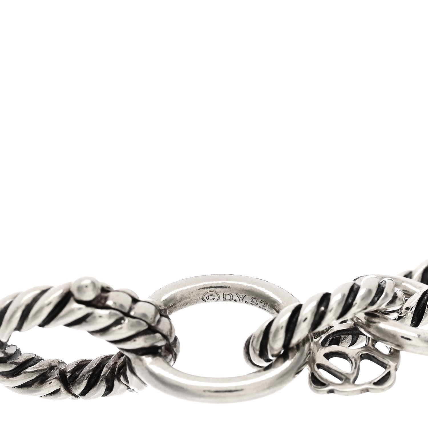 David Yurman Sterling Silver 10mm Medium Oval Link Bracelet 3 of 3