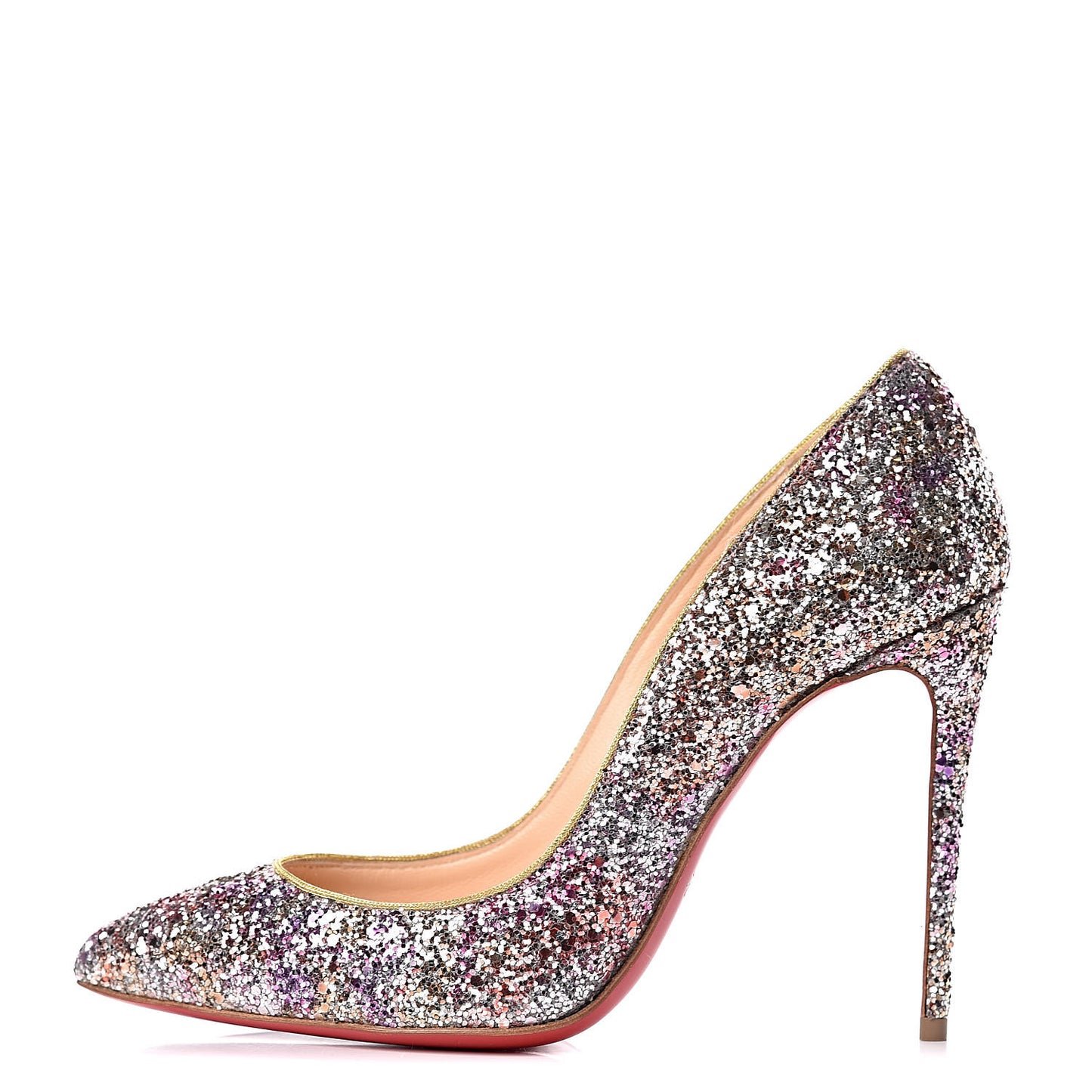 Glitter Aqua Ruban Met Pigalle Follies 100 Pumps 35.5 Rosette Gold