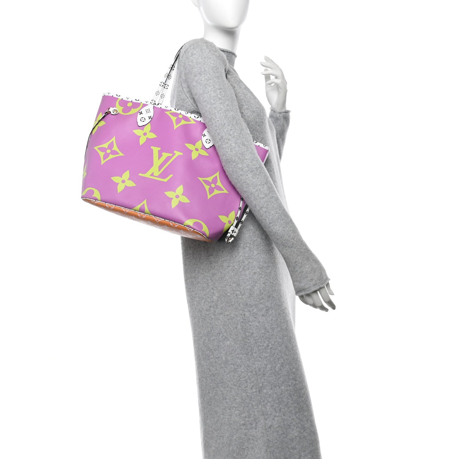 Louis Vuitton Monogram Giant Neverfull MM Pink Lilac 2 of 12