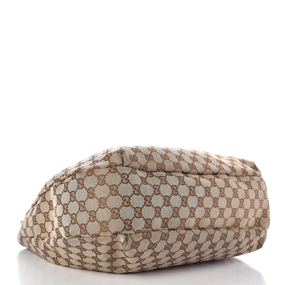 Gucci Monogram Large New Ladies Web Hobo Dark Brown 4 of 8