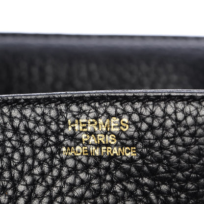 Hermes Taurillon Clemence Birkin 35 Black 21 of 36