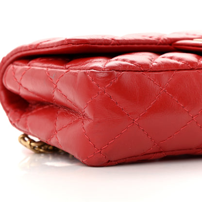 Chanel Aged Calfskin Quilted 2.55 Reissue Flap Belt Bag Red 8 of 11