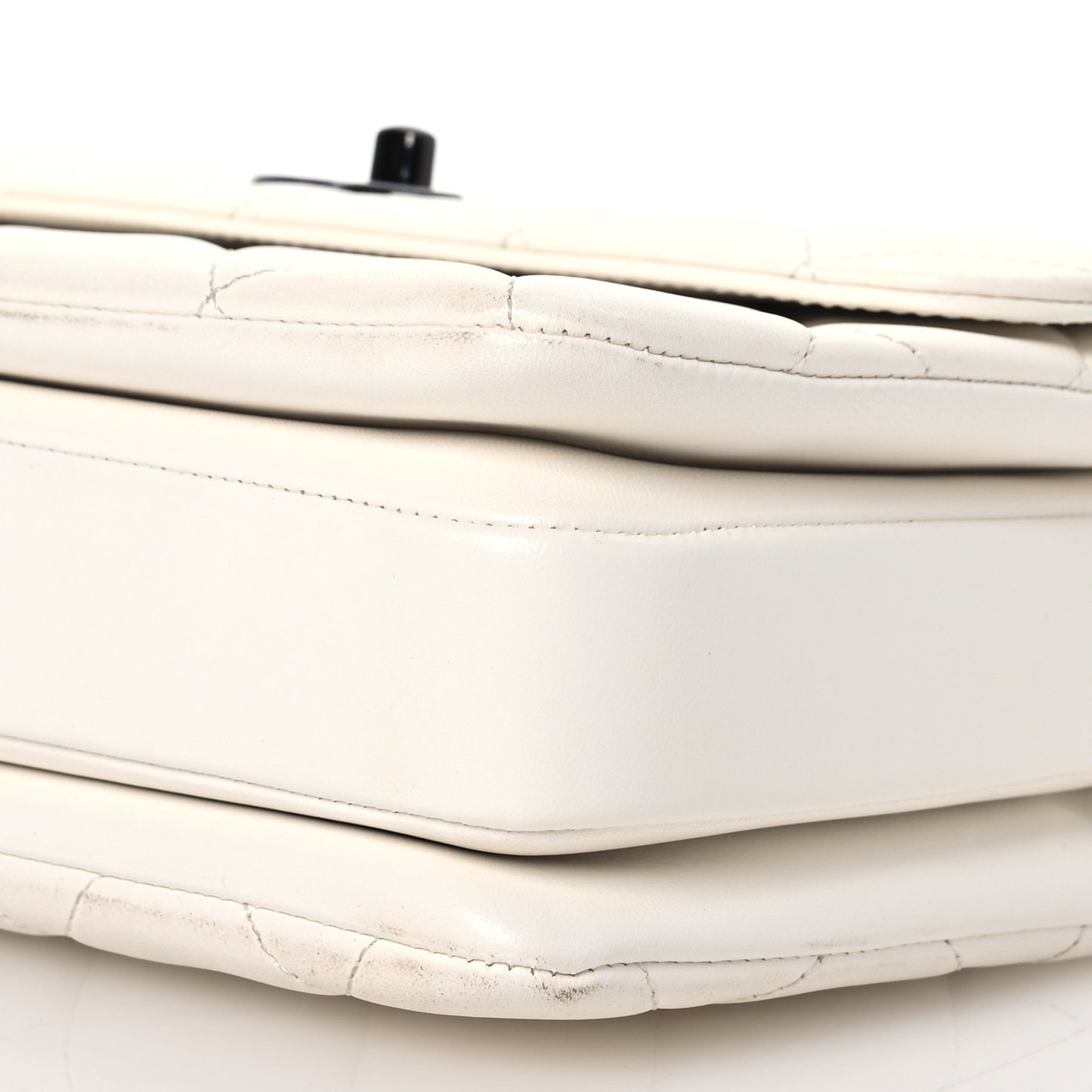 Lambskin Quilted Small Trendy CC Dual Handle Flap Bag White