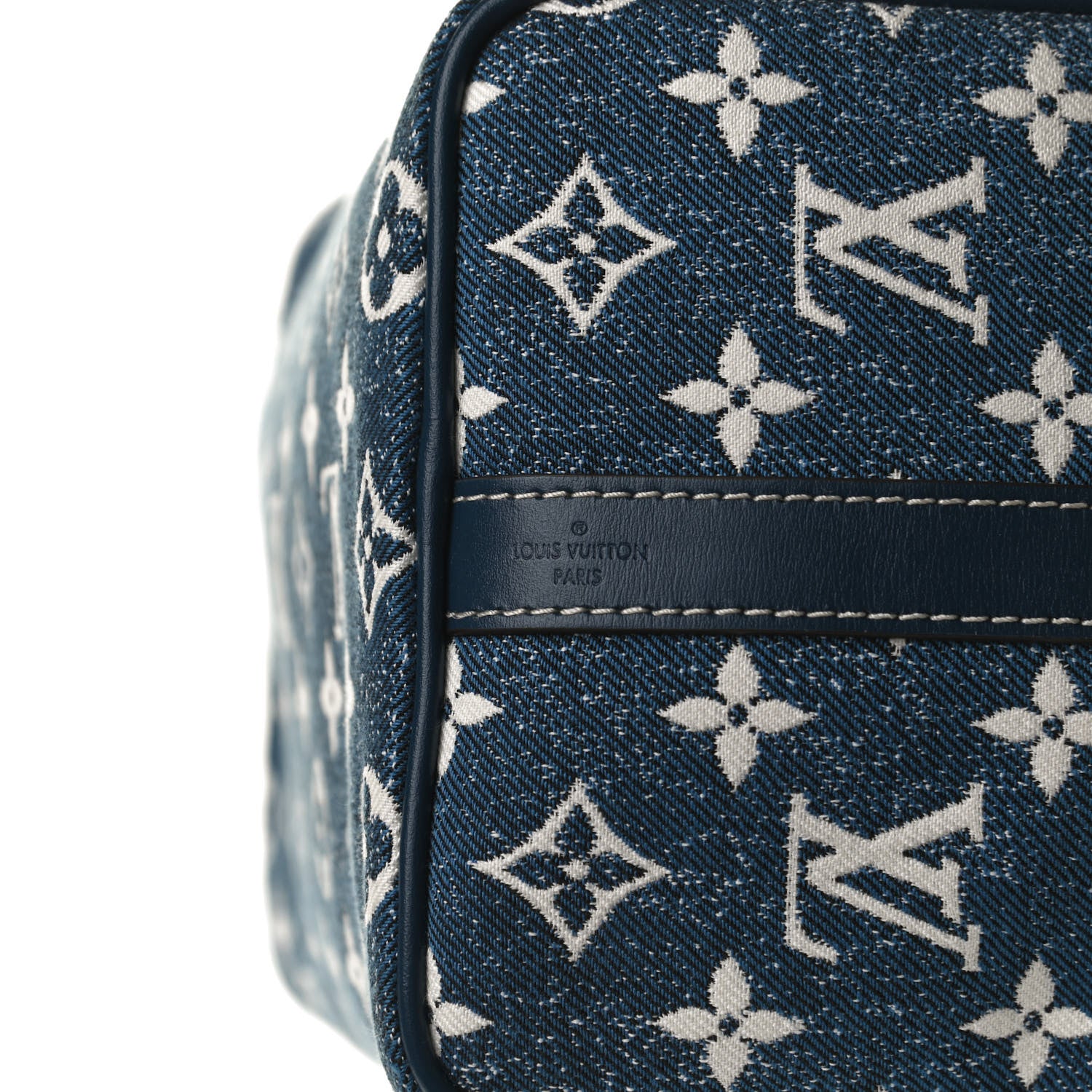 Louis Vuitton Monogram Jacquard Denim Speedy Bandouliere 25 Bleu 7 of 15