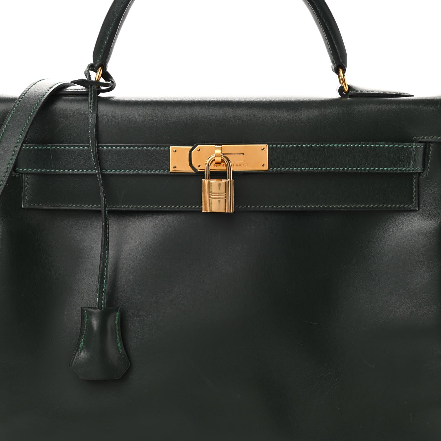 Hermes Box Kelly Retourne 32 Vert Fonce 8 of 25