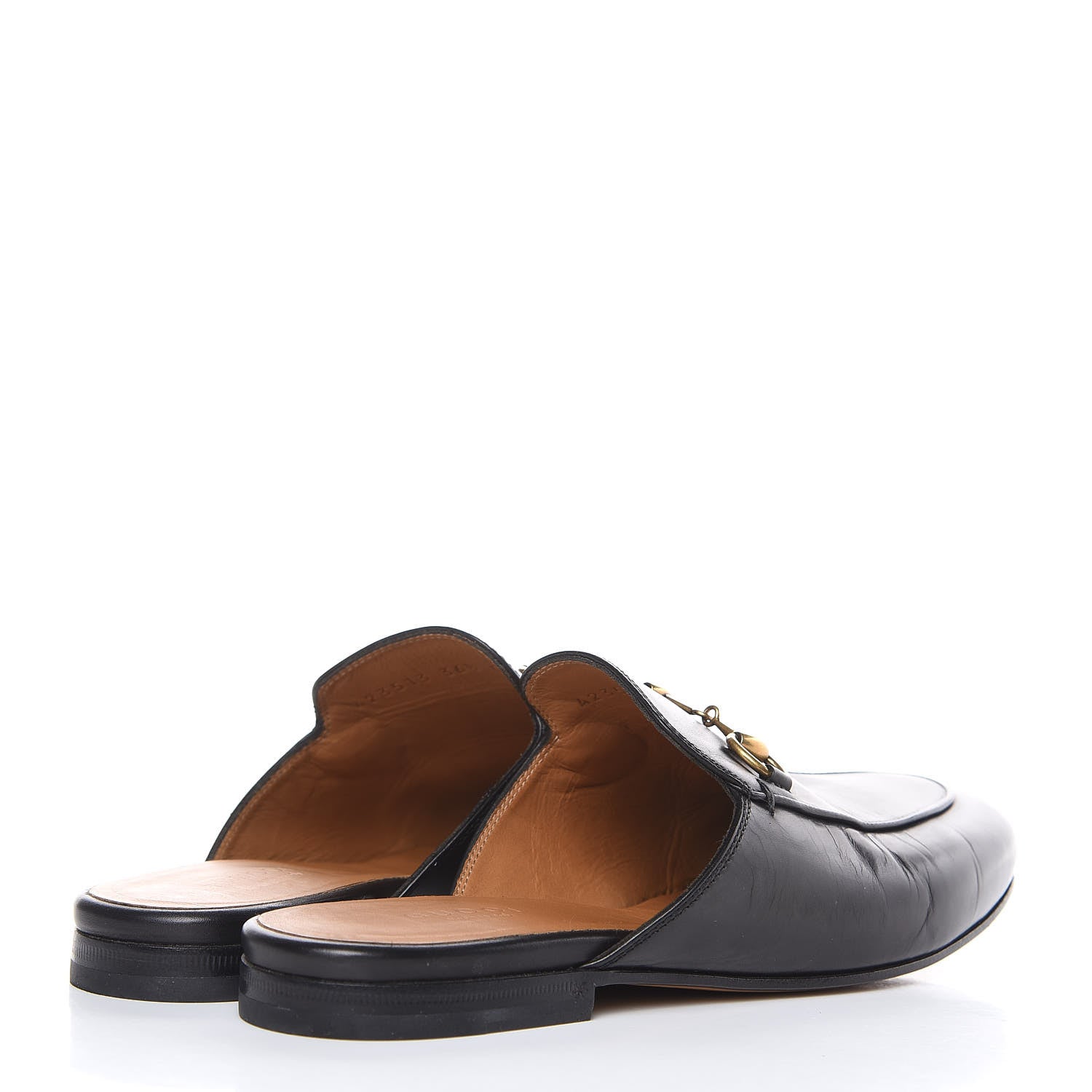 Gucci Calfskin Womens Princetown Slippers 36.5 Black 4 of 13