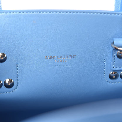 Saint Laurent Grained Calfskin Baby Sac De Jour Blue Clair 8 of 10