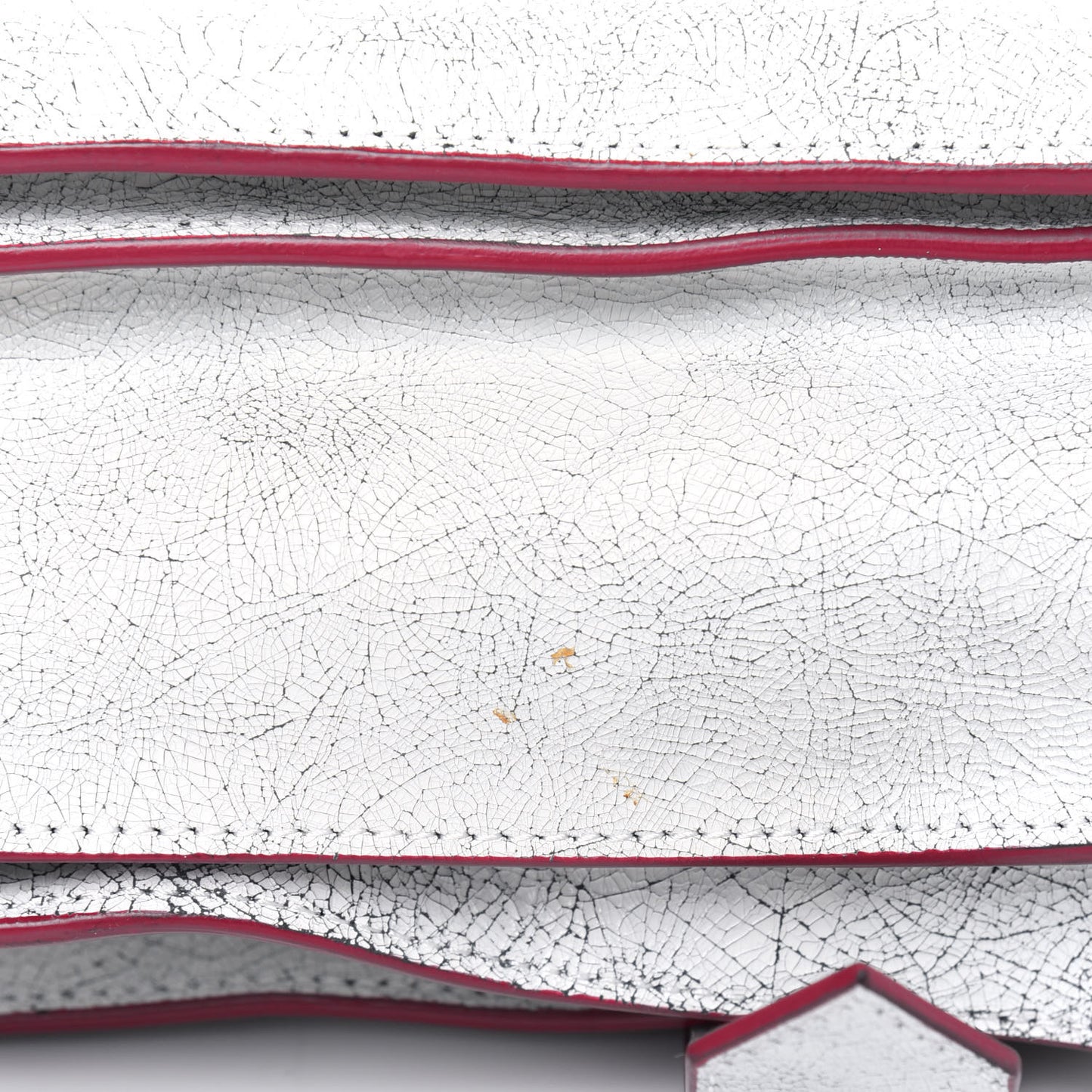 Crackle Calfskin PS1 Medium Satchel White