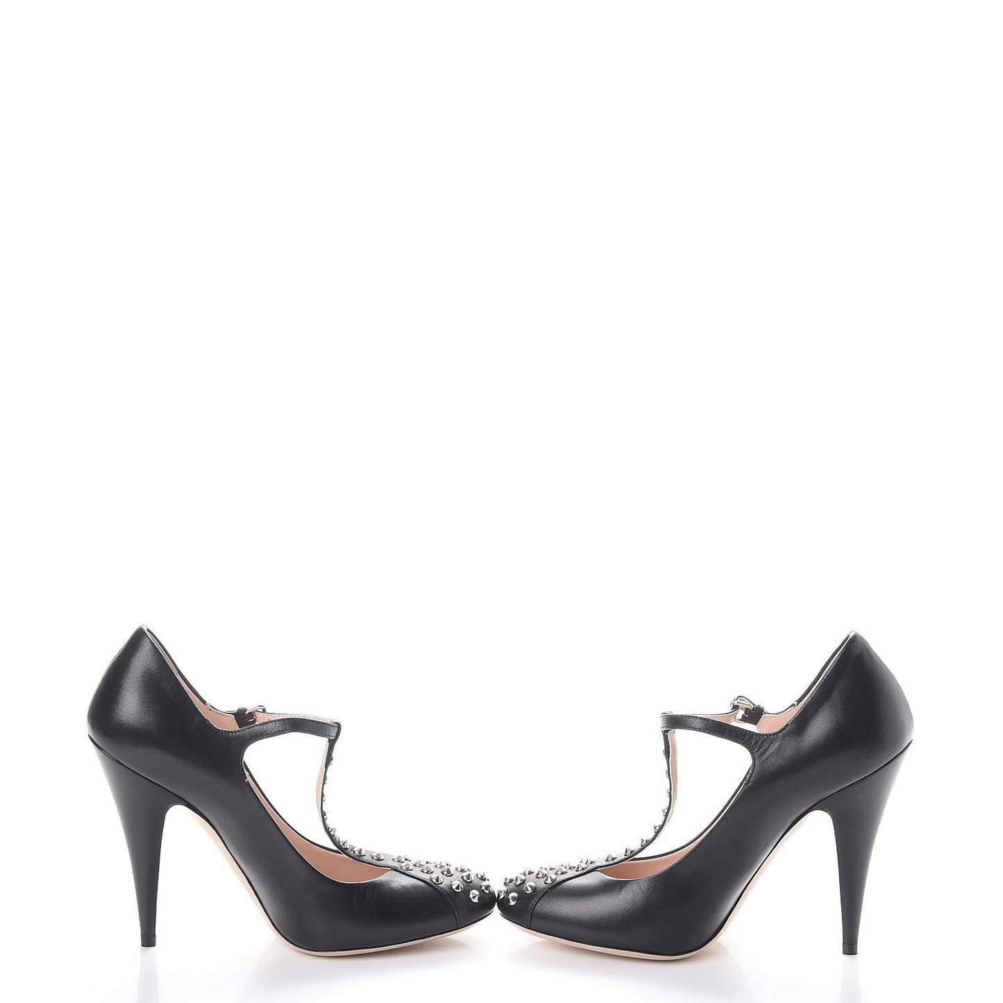 Nappa Studded Pumps 37.5 Black