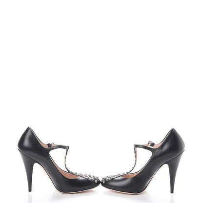 Miu Miu Nappa Studded Pumps 37.5 Black 5 of 10
