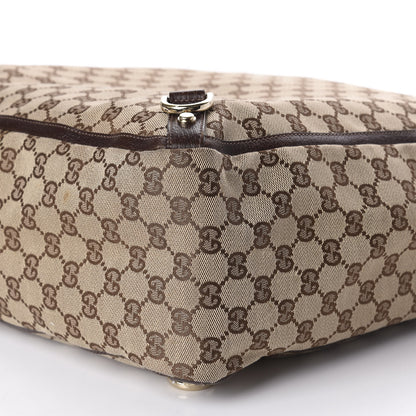 Gucci Monogram Abbey Tote Dark Brown 6 of 9