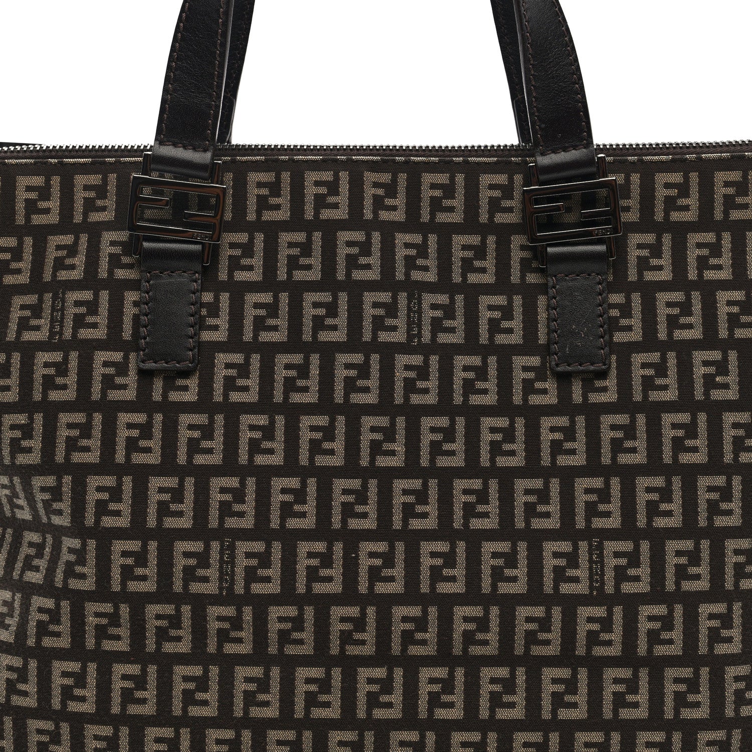 Fendi Zucchino Vitello Roll Tote Tobacco 7 of 9