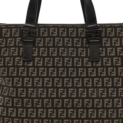 Fendi Zucchino Vitello Roll Tote Tobacco 7 of 9