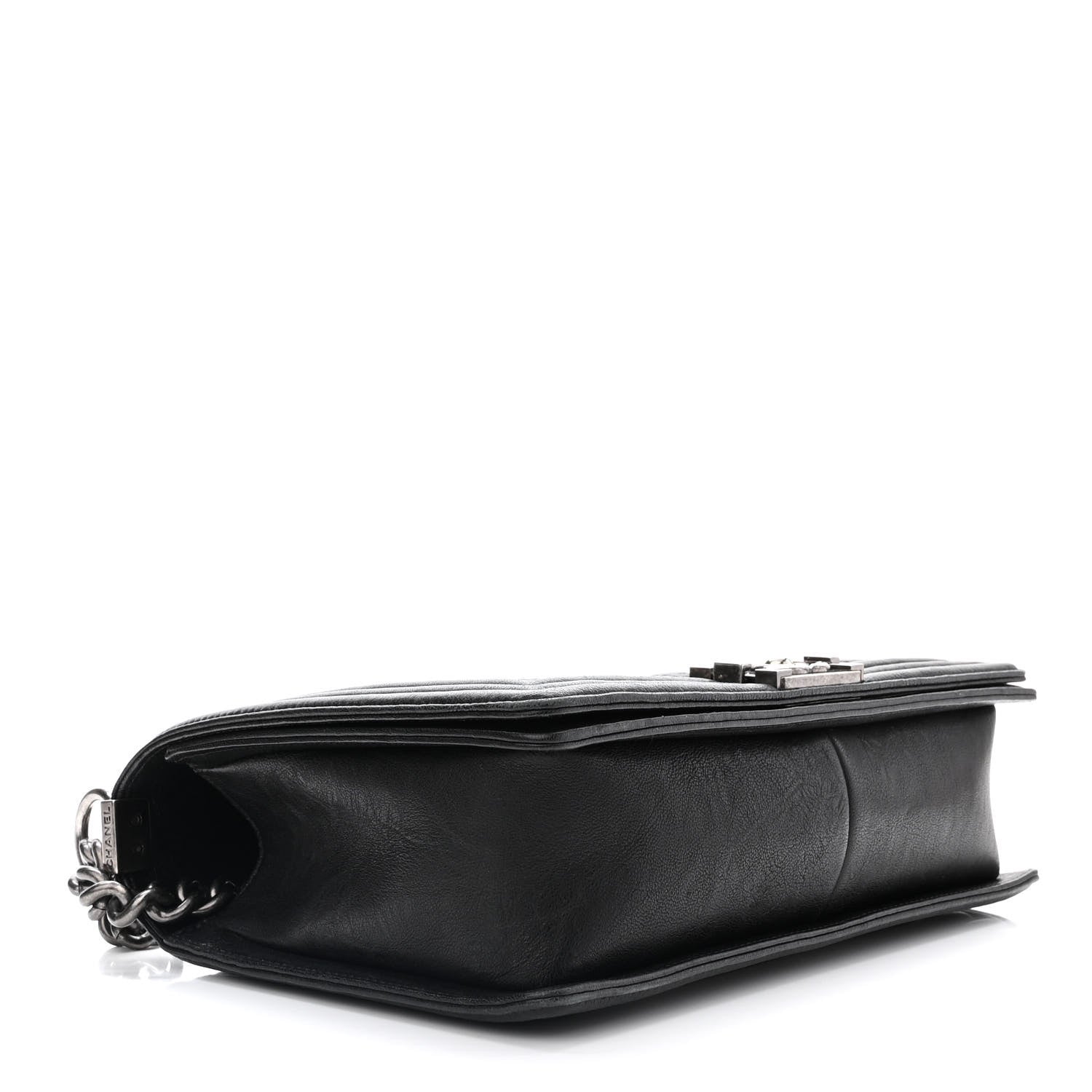 Chanel Crumpled Lambskin New Medium Studded Boy Flap Black 4 of 10