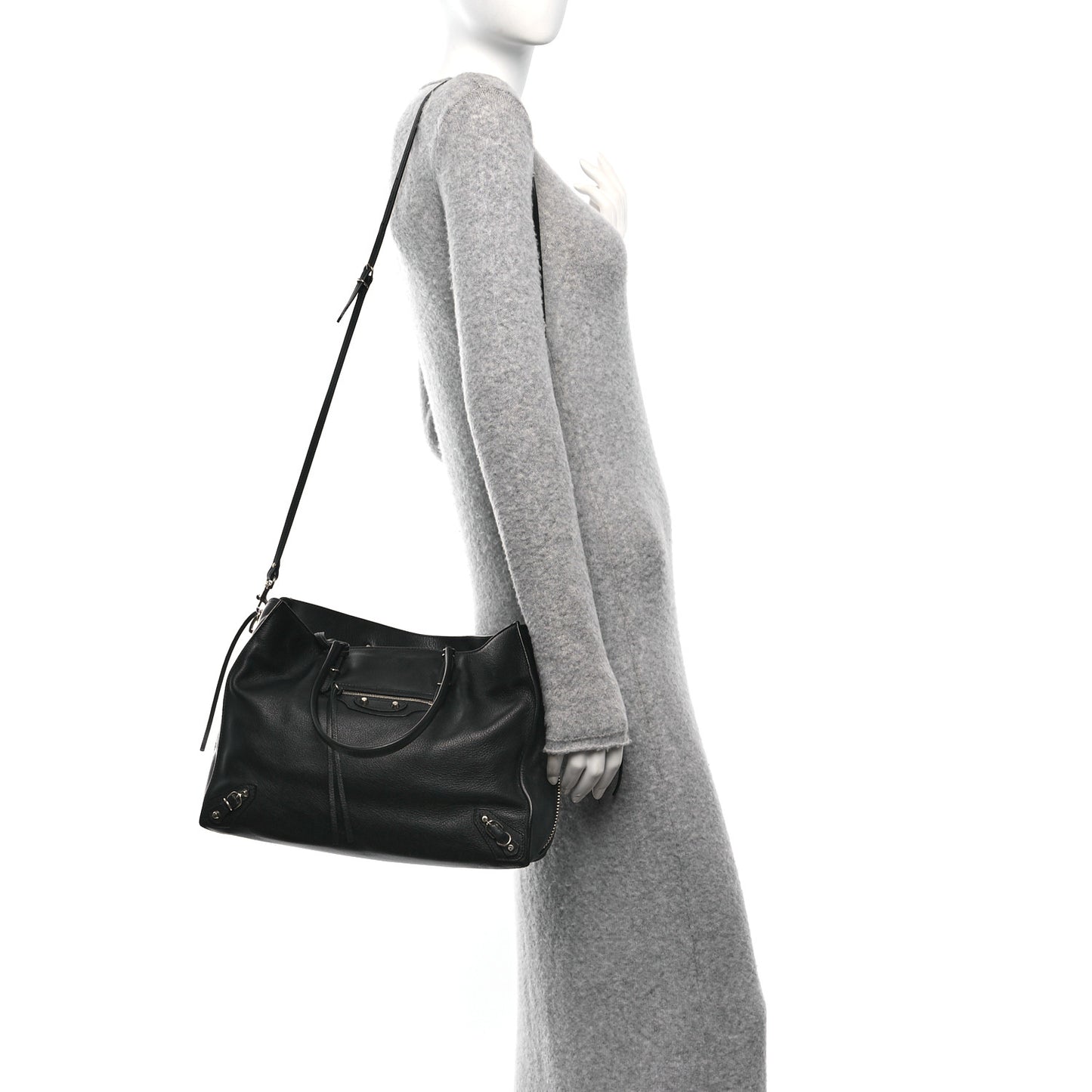 Veau Papier B4 Zip Around Tote Black