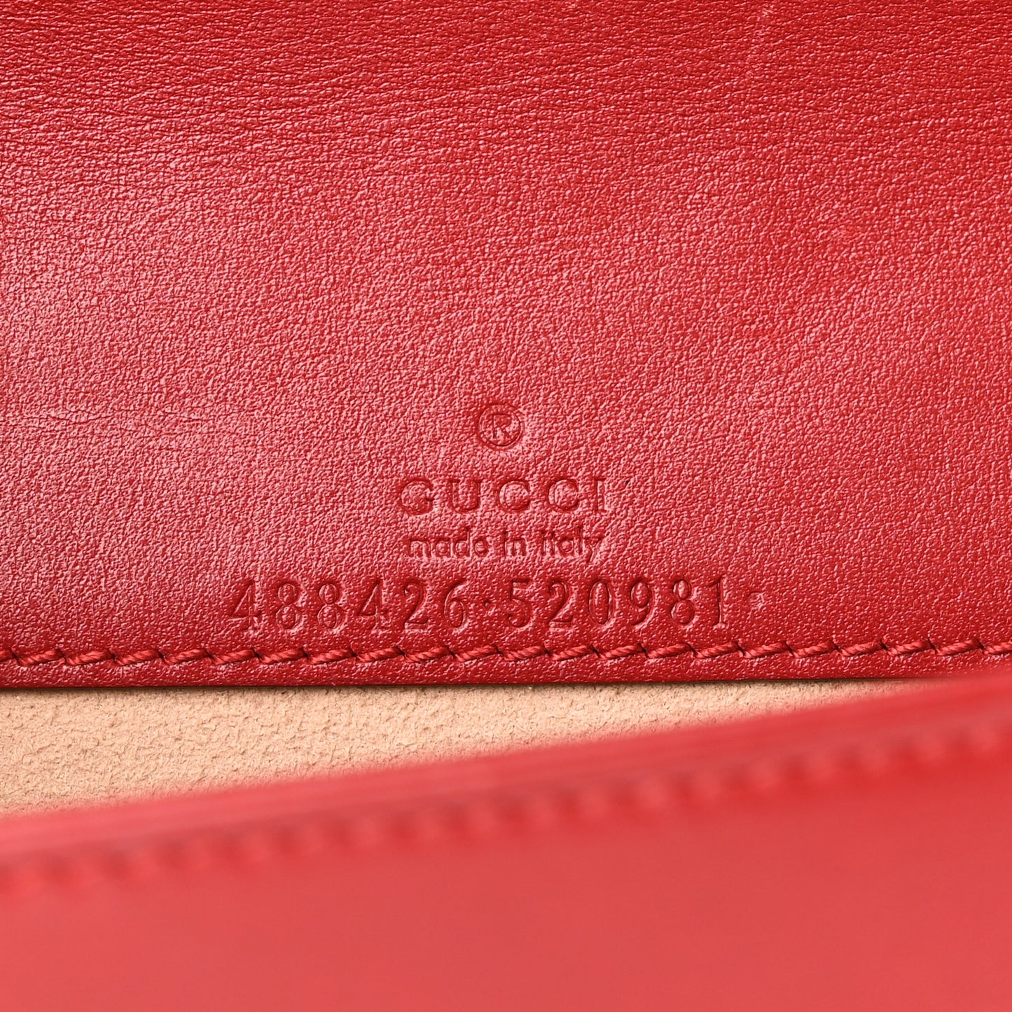 Calfskin Matelasse GG Marmont Mini Bag Hibiscus Red