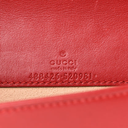 Gucci Calfskin Matelasse GG Marmont Mini Bag Hibiscus Red 6 of 9