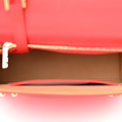 Delvaux Calfskin MM Tempete Satchel Coral 6 of 11