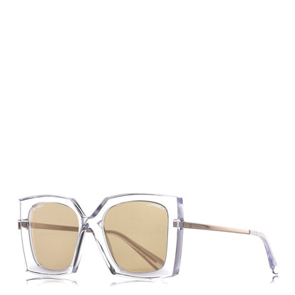 Chanel 24K Gold Mirror Square Sunglasses 6051 Transparent 1 of 9