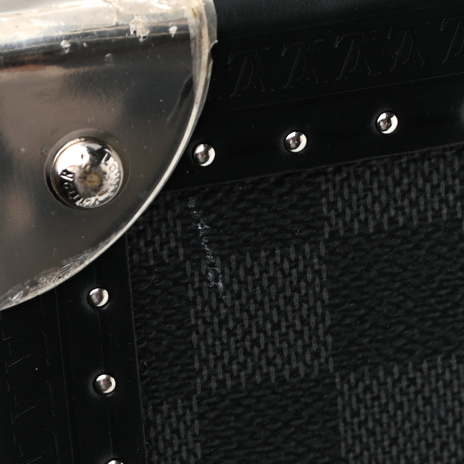 Louis Vuitton Damier Graphite Bisten 80 Suitcase Hard Case Trunk 12 of 13