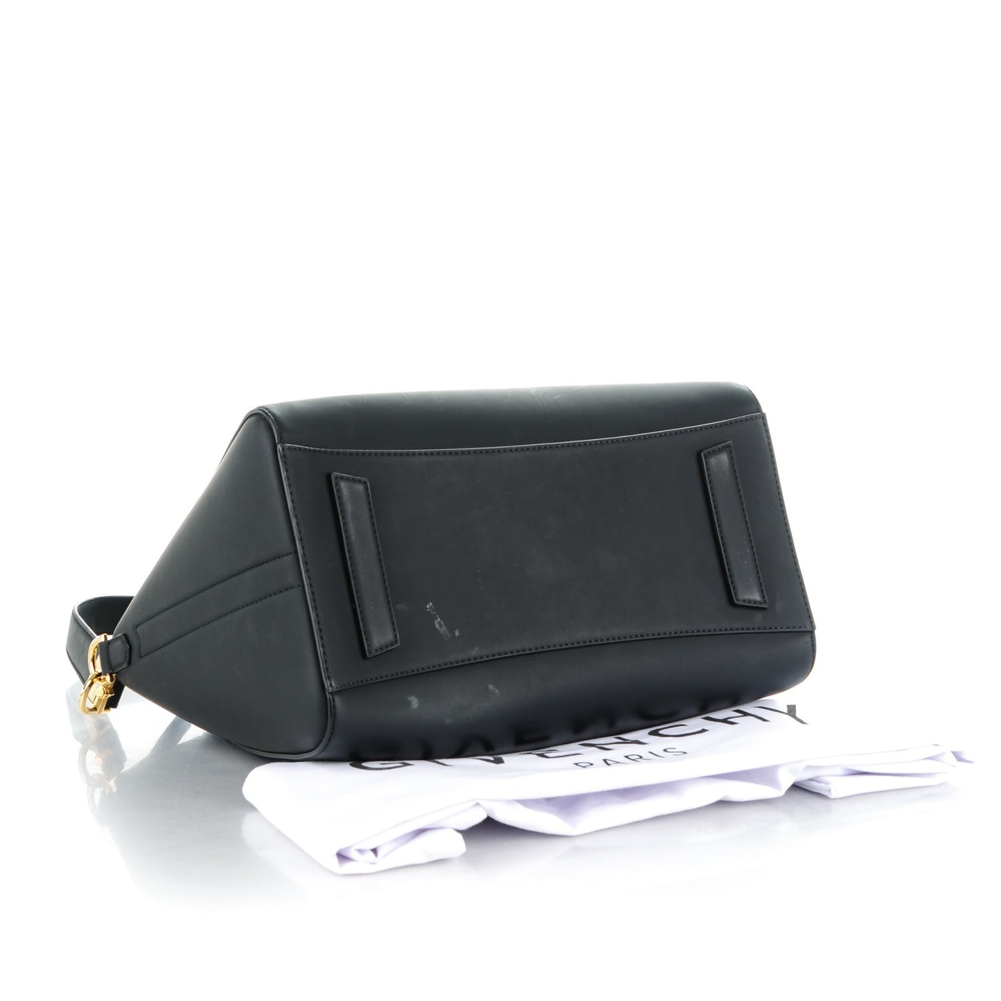 Rubber Effect Calfskin Medium Antigona Black