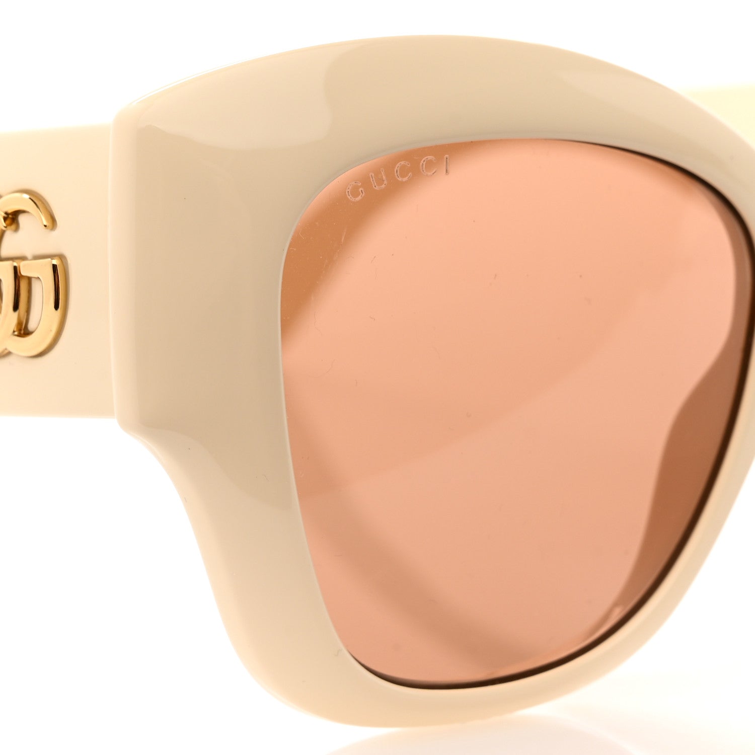 Gucci Acetate GG Butterfly Sunglasses GG0808S Ivory 7 of 8