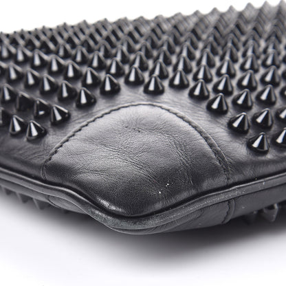 Christian Louboutin Calfskin Studded Loubiposh Clutch Black 11 of 12