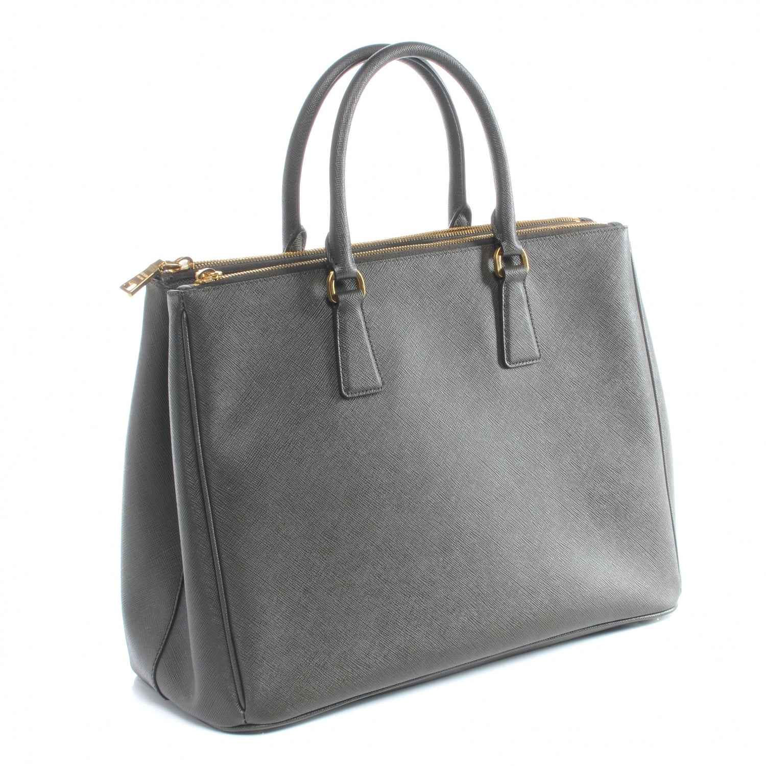 Prada Saffiano Lux Tote Militare 3 of 9